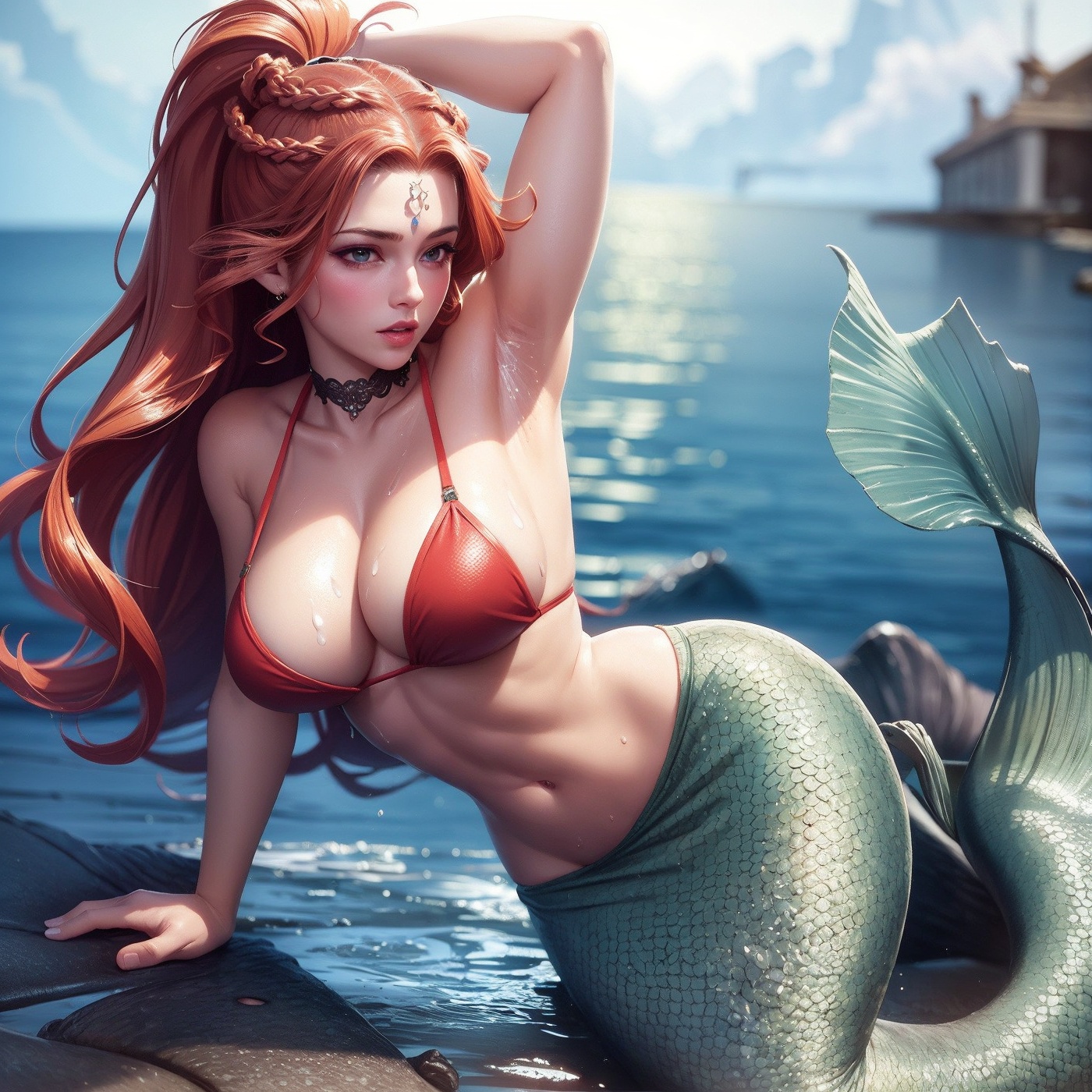 girls-with-large-breasts-Ocean-mermaid-II