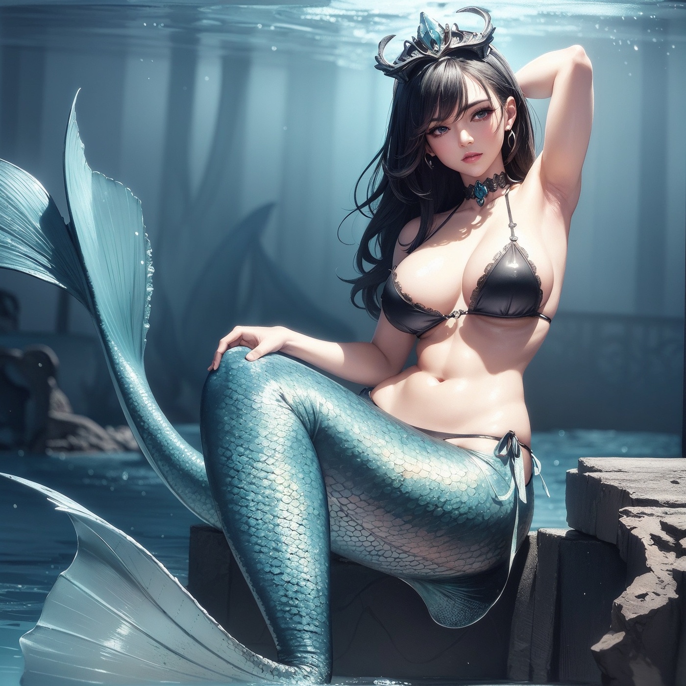 girls-with-large-breasts-Ocean-mermaid-II